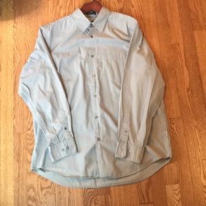 DKNY men’s L dress shirt grey Offers accepted